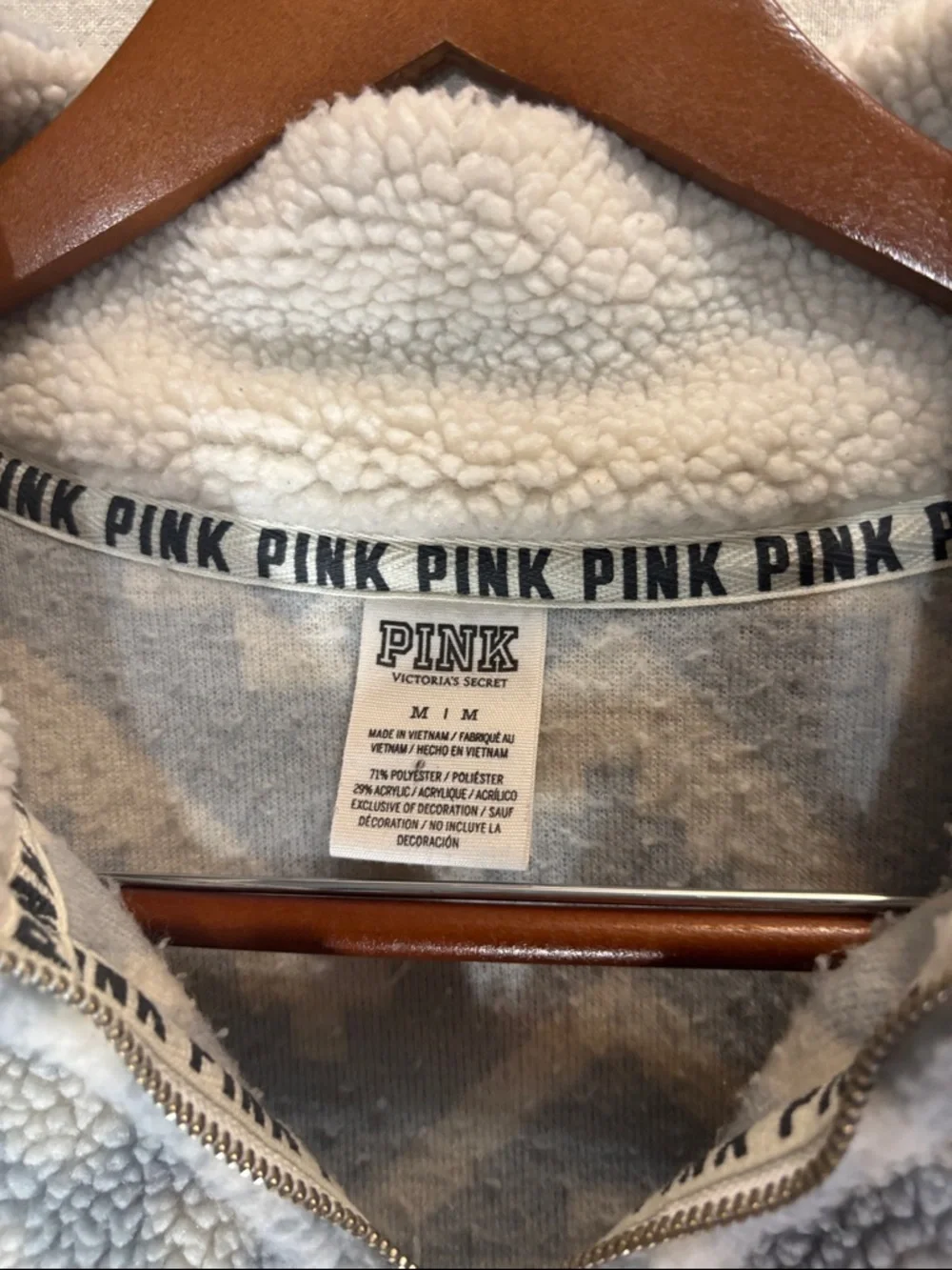 PINK Victorias Secret cozy sherpa